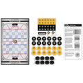 Pittsburgh Penguins Checkers - Licensed NHL Board Game | Family Sports-Themed Checkers Set Classic Games - YinzerShop