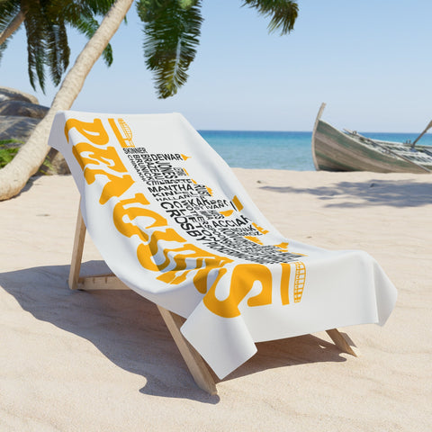 Pittsburgh Penguins City Roster - Beach Towel Home Decor - YinzerShop