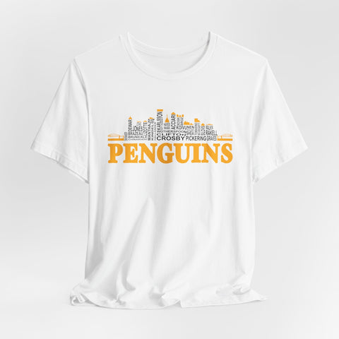 Pittsburgh Penguins City Roster - Unisex Jersey Short Sleeve Tee T-Shirt - YinzerShop