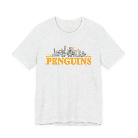 Pittsburgh Penguins City Roster - Unisex Jersey Short Sleeve Tee T-Shirt - YinzerShop