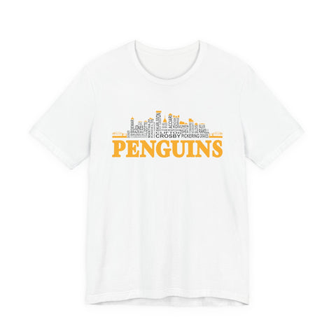 Pittsburgh Penguins City Roster - Unisex Jersey Short Sleeve Tee T-Shirt - YinzerShop