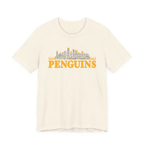 Pittsburgh Penguins City Roster - Unisex Jersey Short Sleeve Tee T-Shirt - YinzerShop