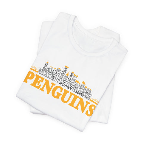 Pittsburgh Penguins City Roster - Unisex Jersey Short Sleeve Tee T-Shirt - YinzerShop