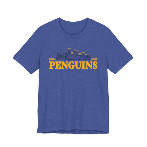 Pittsburgh Penguins City Roster - Unisex Jersey Short Sleeve Tee T-Shirt - YinzerShop