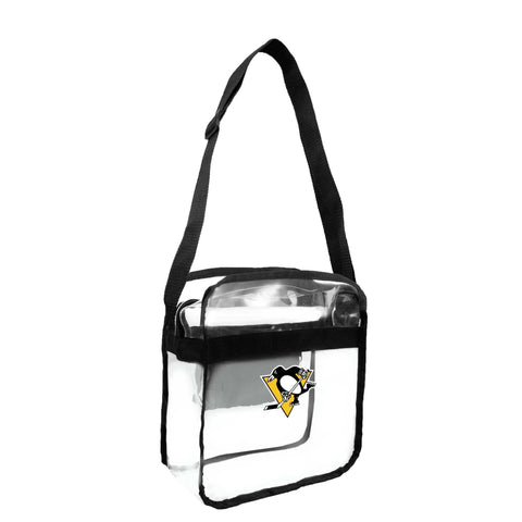 Pittsburgh Penguins Clear Carryall Crossbody - Stadium Approved Weather Resistant Bag Wallet - YinzerShop