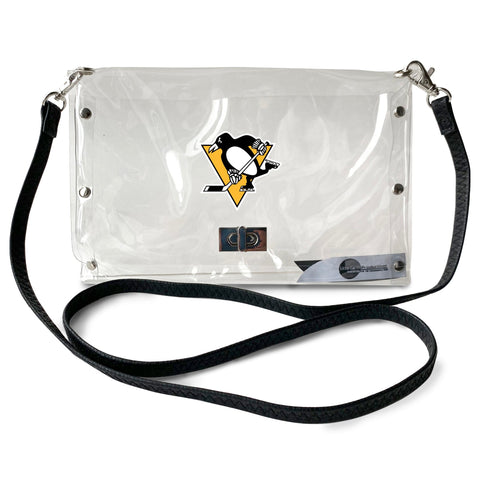 Pittsburgh Penguins Clear Envelope Purse – Stadium Approved Small Accessory Bag Purse - YinzerShop