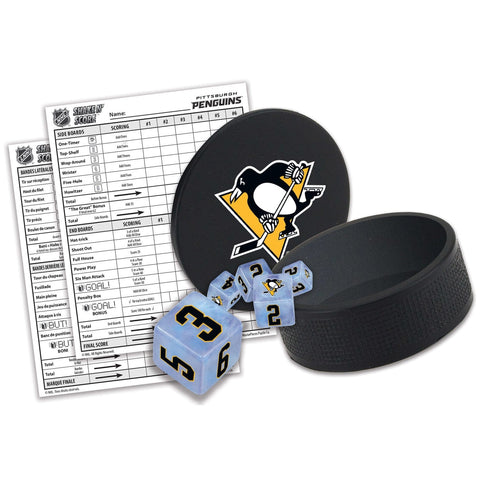 Pittsburgh Penguins Dice Game – Official NHL Travel Dice Set with Score Pad Dice Games - YinzerShop