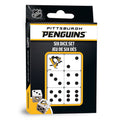 Pittsburgh Penguins Dice - Licensed NHL Gaming Dice Set with Easy Grip for Craps Dice & Cards Sets - YinzerShop