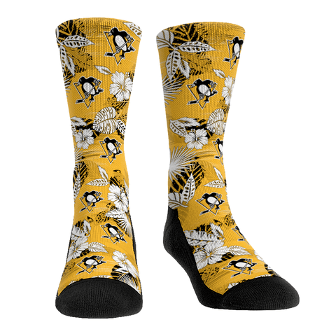Pittsburgh Penguins - Floral Socks - YinzerShop