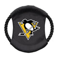 Pittsburgh Penguins Frisbee – Durable Dog Flying Disc with Rope for Outdoor Play Pet Toy - YinzerShop
