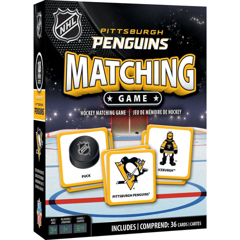 Pittsburgh Penguins Game - NHL Matching Game With Official Team Logo Cards Card Games - YinzerShop
