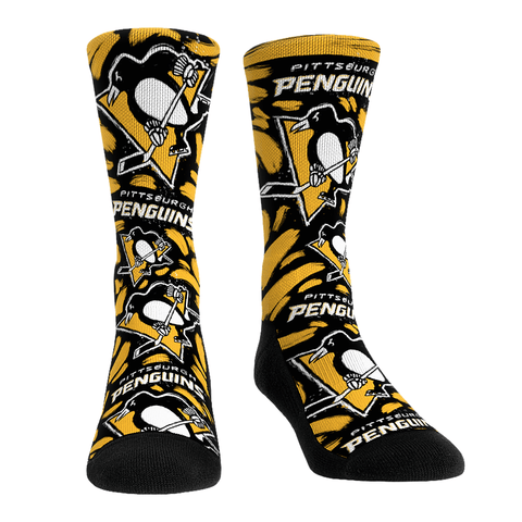 Pittsburgh Penguins - Logo Paint Socks - YinzerShop