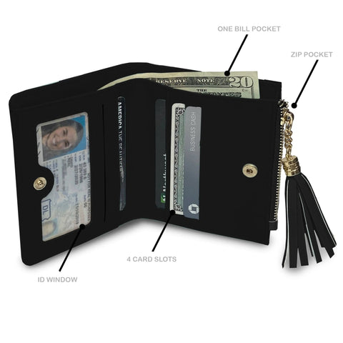 Pittsburgh Penguins Mini Organizer – Officially Licensed NHL Team Wallet With Zippered Pocket Wallet - YinzerShop