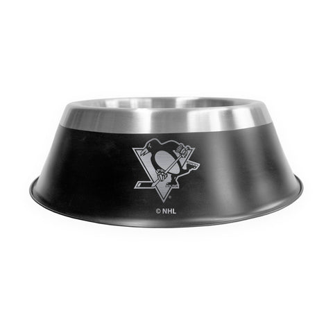 Pittsburgh Penguins Pet Bowl - Licensed NHL Stainless Steel Bowl, Anti-Skid Feeder Pet Bowl - YinzerShop
