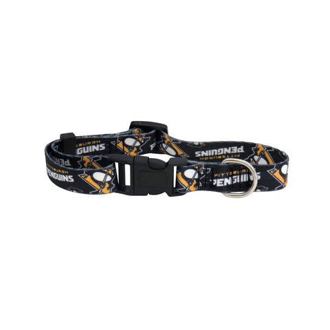 Pittsburgh Penguins Pet Collar – Licensed Team Dog Cat Collar | Durable Polyester Pet Collar - YinzerShop