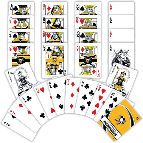 Pittsburgh Penguins Playing Cards - Official NHL Team Deck With Custom Hockey Cards Dice & Cards Sets - YinzerShop