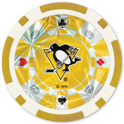 Pittsburgh Penguins Poker Chips | Official NHL Licensed 20 Piece Casino Style Chip Set Poker Chips & Sets - YinzerShop