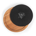 Pittsburgh Penguins Serving Board – Acacia Wood Charcuterie Set with Slate Tray & Cheese Tools Licensed - YinzerShop