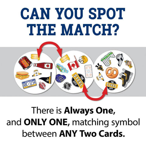 Pittsburgh Penguins Spot It! Card Game Card Games - YinzerShop
