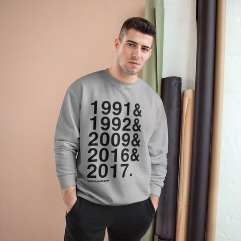 Pittsburgh Penguins Stanley Cups Ampersand - Champion Crewneck Sweatshirt Sweatshirt - YinzerShop