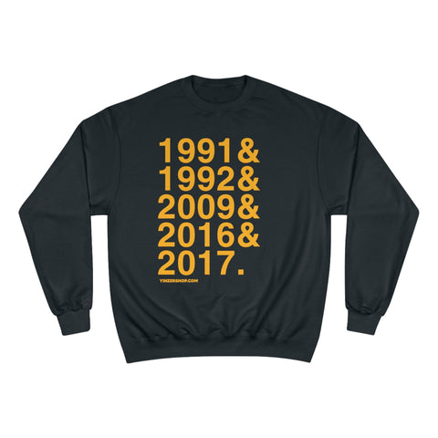 Pittsburgh Penguins Stanley Cups Ampersand - Champion Crewneck Sweatshirt Sweatshirt - YinzerShop