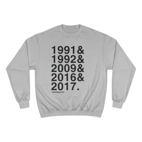 Pittsburgh Penguins Stanley Cups Ampersand - Champion Crewneck Sweatshirt Sweatshirt - YinzerShop