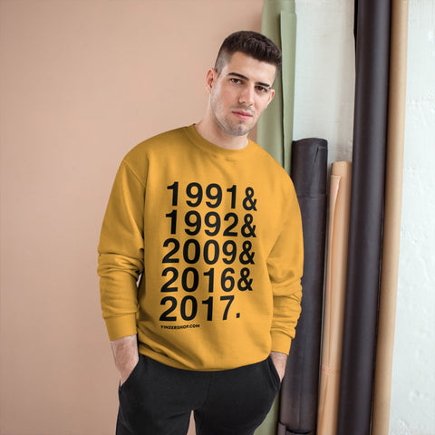 Pittsburgh Penguins Stanley Cups Ampersand - Champion Crewneck Sweatshirt Sweatshirt - YinzerShop