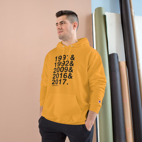 Pittsburgh Penguins Stanley Cups Ampersand - Champion Hoodie Hoodie - YinzerShop