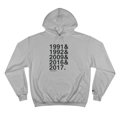 Pittsburgh Penguins Stanley Cups Ampersand - Champion Hoodie Hoodie - YinzerShop