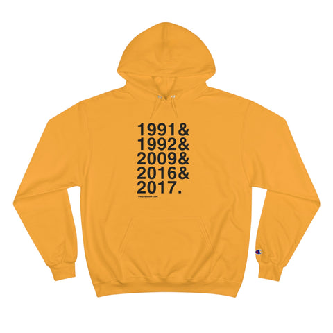 Pittsburgh Penguins Stanley Cups Ampersand - Champion Hoodie Hoodie - YinzerShop