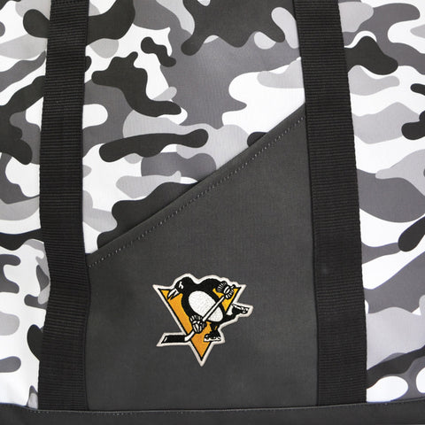 Pittsburgh Penguins Tote – Heavy Duty Camo Sports Tote Bag With Durable Shoulder Straps Tote Bag - YinzerShop