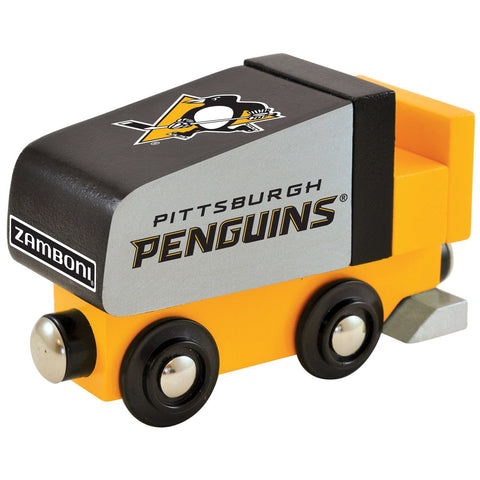 Pittsburgh Penguins Toy Train - Wooden NHL Team Set With Magnetic Connectors Toys - YinzerShop