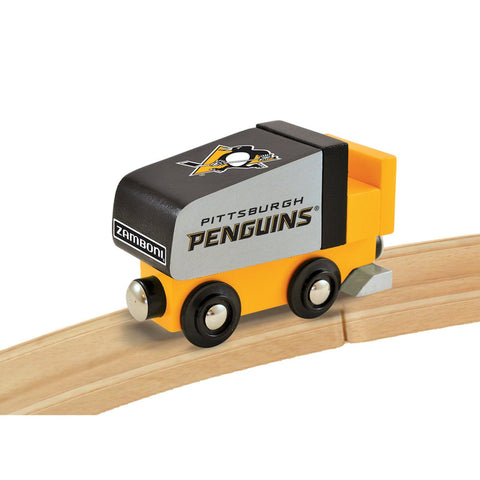 Pittsburgh Penguins Toy Train - Wooden NHL Team Set With Magnetic Connectors Toys - YinzerShop