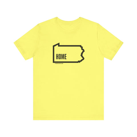 Pittsburgh, Pennsylvania, Home - Short Sleeve Tee T-Shirt - YinzerShop