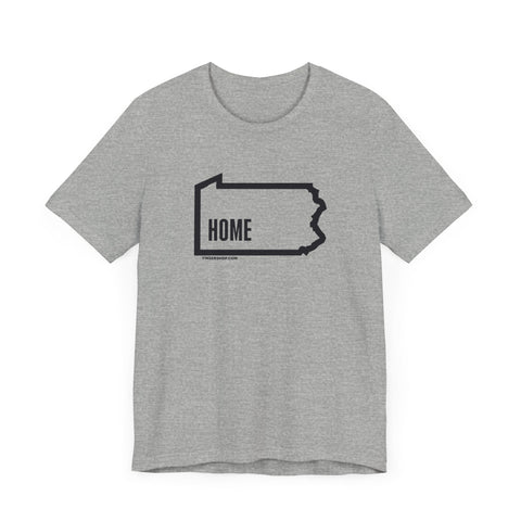 Pittsburgh, Pennsylvania, Home - Short Sleeve Tee T-Shirt - YinzerShop