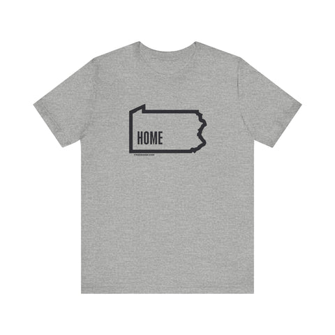Pittsburgh, Pennsylvania, Home - Short Sleeve Tee T-Shirt - YinzerShop