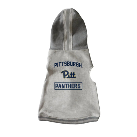 Pittsburgh Pet Hoodie - Licensed University of Pittsburgh Apparel | Cozy Dog Sweatshirt Pet Hooded Crewneck - YinzerShop