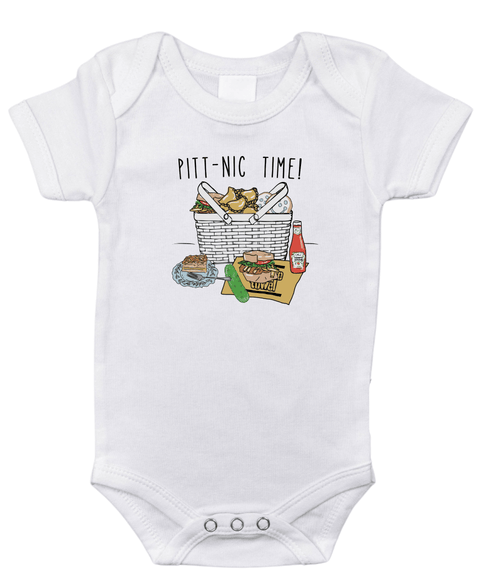 Pittsburgh Picnic Baby Onesie Kids Baby Onesie Little Hometown   