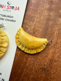 Pittsburgh Pierogi Charm - Handmade Polymer Clay Food Jewelry Pendant Charm - YinzerShop