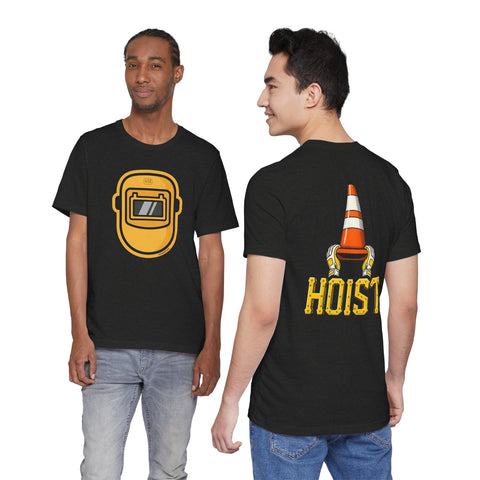 Pittsburgh Pirate fan Hoist the Cone & Welding Helmet T-shirt - Front & Back Print T-Shirt - YinzerShop
