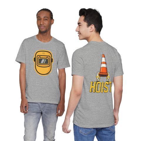 Pittsburgh Pirate fan Hoist the Cone & Welding Helmet T-shirt - Front & Back Print T-Shirt - YinzerShop