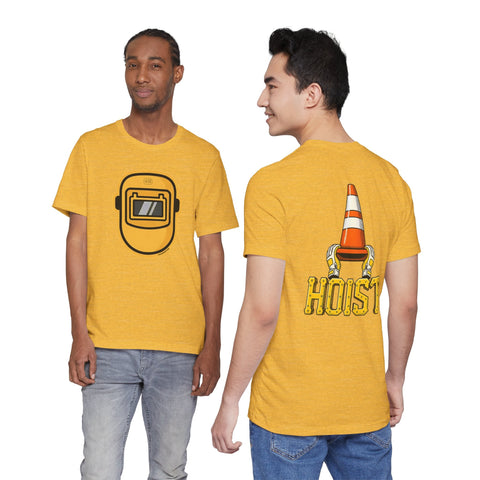 Pittsburgh Pirate fan Hoist the Cone & Welding Helmet T-shirt - Front & Back Print T-Shirt - YinzerShop