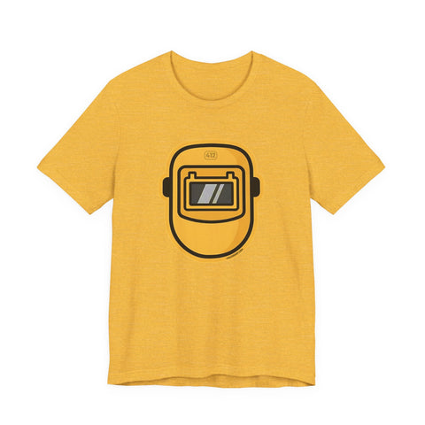 Pittsburgh Pirate fan Hoist the Cone & Welding Helmet T-shirt - Front & Back Print T-Shirt - YinzerShop