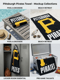 Pittsburgh Pirates Beach or Bath Towel – 30" x 60" Officially Licensed MLB Cotton Towel Beach Towel - YinzerShop