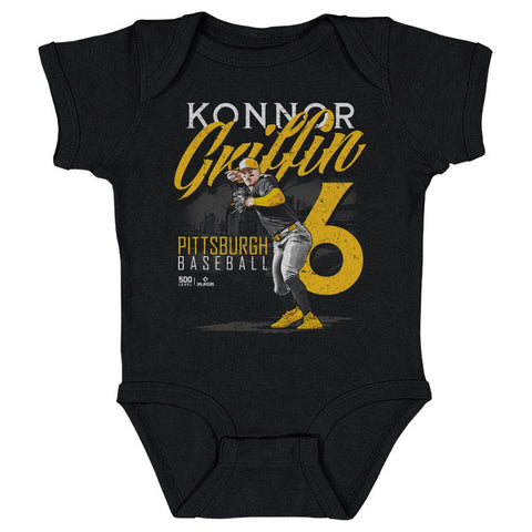 Pittsburgh Pirates Bodysuit Konnor Griffin Baby Bodysuit Midweight Cotton Baby Onesie - YinzerShop