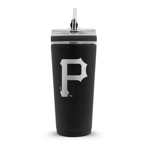 Pittsburgh Pirates Bottle - 26oz Flex Lid Water Bottle With Engraved Team Logo - YinzerShop