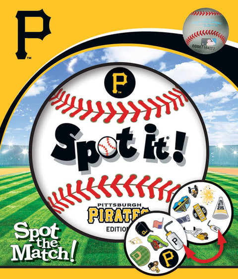 Pittsburgh Pirates Card Game - Official MLB Spot It Matching Fun for Families Card Games - YinzerShop