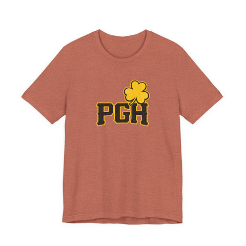 Pittsburgh Pirates Clover - Unisex Jersey Short Sleeve Tee T-Shirt - YinzerShop