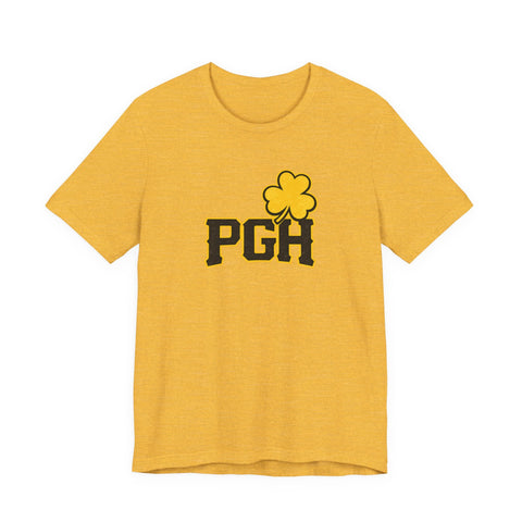 Pittsburgh Pirates Clover - Unisex Jersey Short Sleeve Tee T-Shirt - YinzerShop