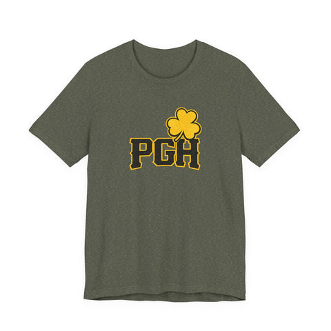 Pittsburgh Pirates Clover - Unisex Jersey Short Sleeve Tee T-Shirt - YinzerShop